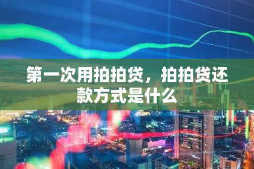 第一次用拍拍贷，拍拍贷还款方式是什么