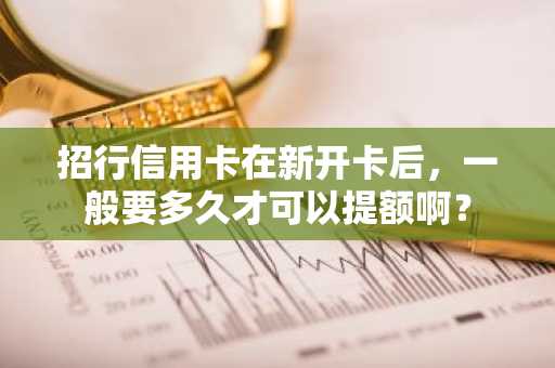 招行信用卡在新开卡后，一般要多久才可以提额啊？
