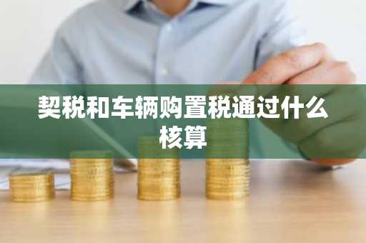 契税和车辆购置税通过什么核算