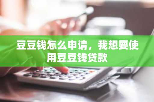 豆豆钱怎么申请，我想要使用豆豆钱贷款