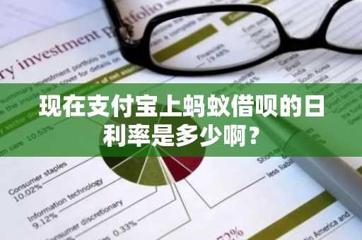 现在支付宝上蚂蚁借呗的日利率是多少啊？