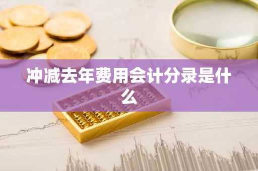 冲减去年费用会计分录是什么