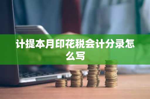 计提本月印花税会计分录怎么写