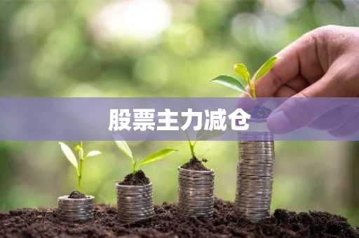 股票主力减仓