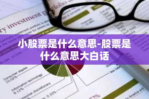 小股票是什么意思-股票是什么意思大白话