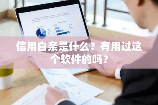 信用白条是什么？有用过这个软件的吗？