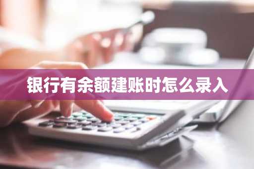 银行有余额建账时怎么录入