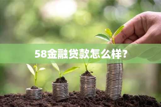 58金融贷款怎么样？