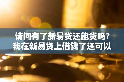 请问有了新易贷还能贷吗？我在新易贷上借钱了还可以在别的借款平台上借款么？