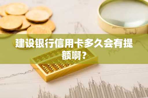 建设银行信用卡多久会有提额啊？