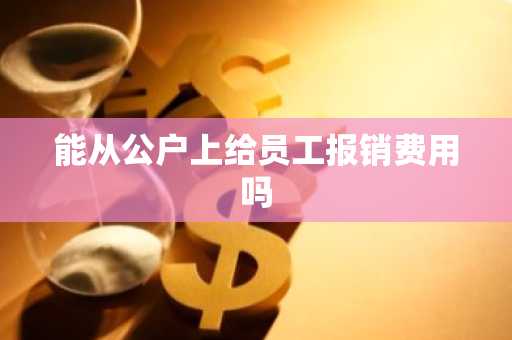 能从公户上给员工报销费用吗
