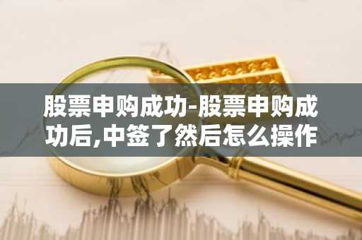 股票申购成功-股票申购成功后,中签了然后怎么操作