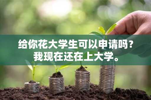 给你花大学生可以申请吗？我现在还在上大学。