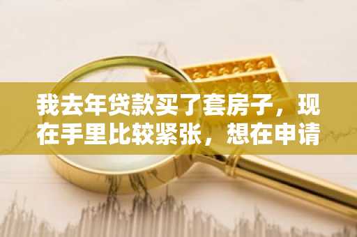 我去年贷款买了套房子，现在手里比较紧张，想在申请公积金贷款一起还，这样可以么？