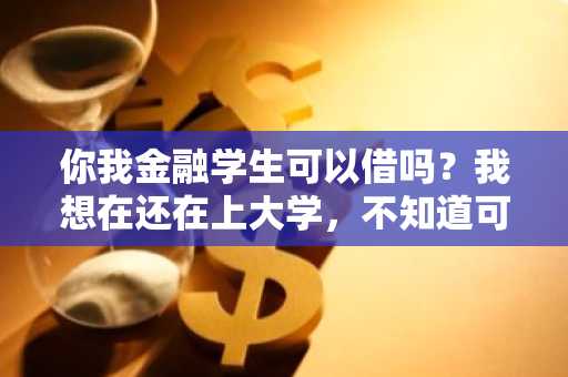 你我金融学生可以借吗？我想在还在上大学，不知道可不可以借款。