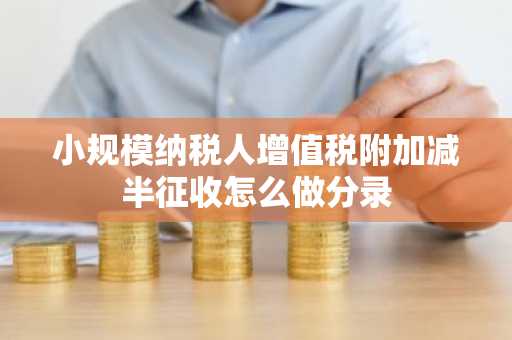 小规模纳税人增值税附加减半征收怎么做分录
