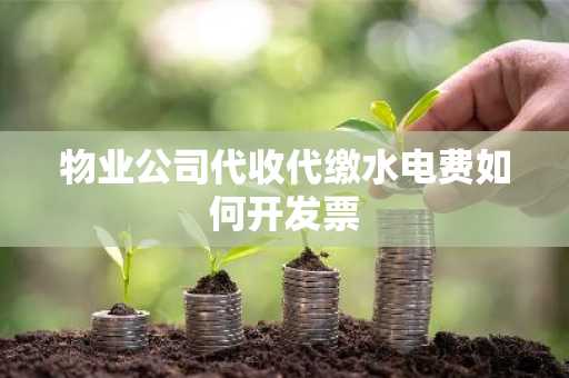 物业公司代收代缴水电费如何开发票