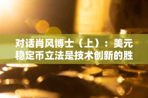 对话肖风博士（上）：美元稳定币立法是技术创新的胜利，但影响将非常复杂