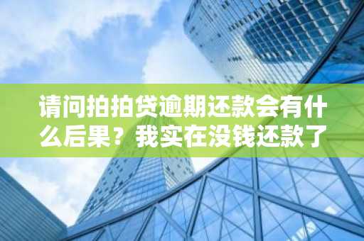 请问拍拍贷逾期还款会有什么后果？我实在没钱还款了。