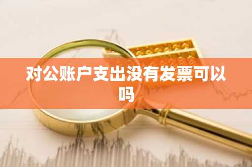 对公账户支出没有发票可以吗