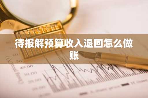 待报解预算收入退回怎么做账