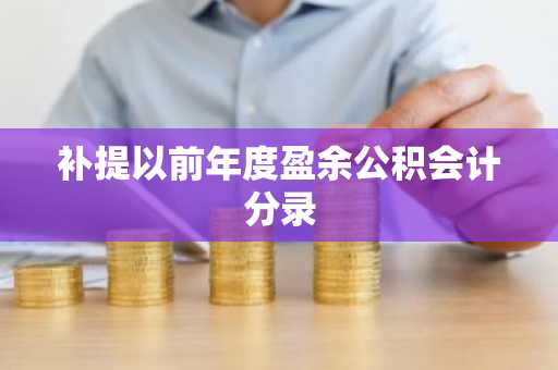 补提以前年度盈余公积会计分录