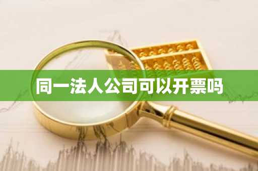 同一法人公司可以开票吗