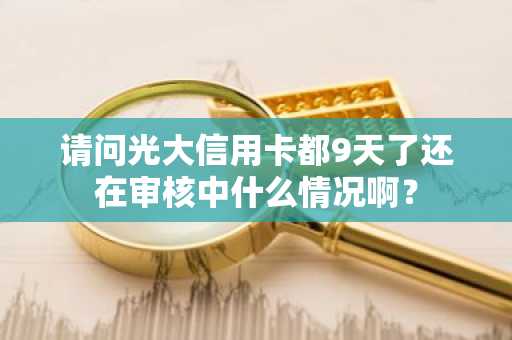 请问光大信用卡都9天了还在审核中什么情况啊？