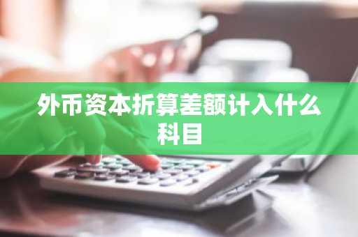 外币资本折算差额计入什么科目
