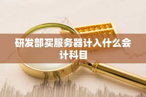 研发部买服务器计入什么会计科目