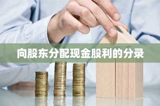 向股东分配现金股利的分录