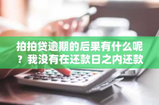 拍拍贷逾期的后果有什么呢？我没有在还款日之内还款。