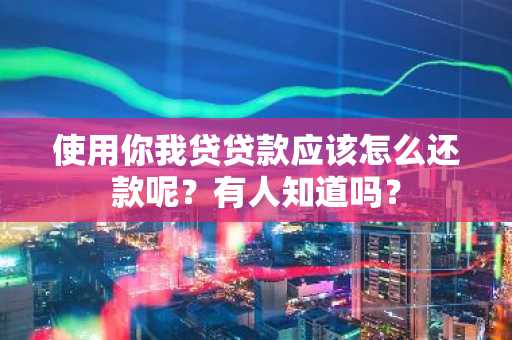 使用你我贷贷款应该怎么还款呢？有人知道吗？