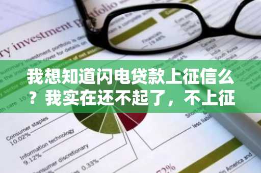 我想知道闪电贷款上征信么？我实在还不起了，不上征信我就不还了。