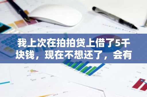 我上次在拍拍贷上借了5千块钱，现在不想还了，会有什么后果啊？