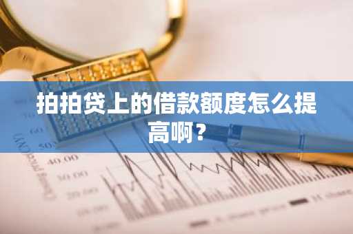 拍拍贷上的借款额度怎么提高啊？