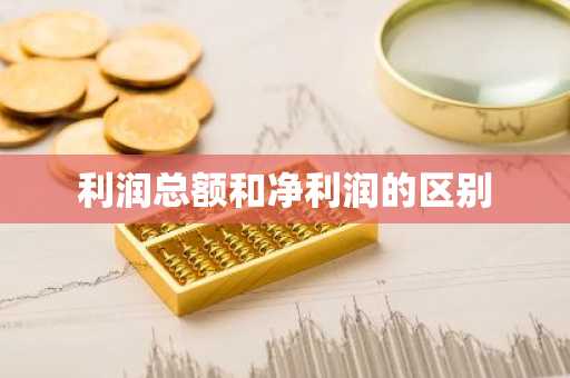 利润总额和净利润的区别