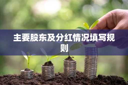 主要股东及分红情况填写规则