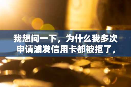 我想问一下，为什么我多次申请浦发信用卡都被拒了，该怎么办？