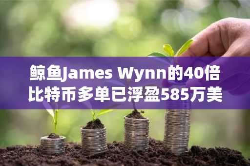 鲸鱼James Wynn的40倍比特币多单已浮盈585万美元