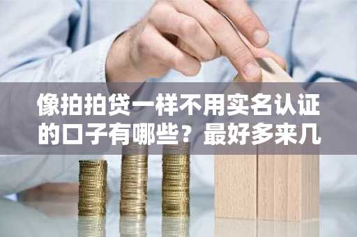 像拍拍贷一样不用实名认证的口子有哪些？最好多来几个。