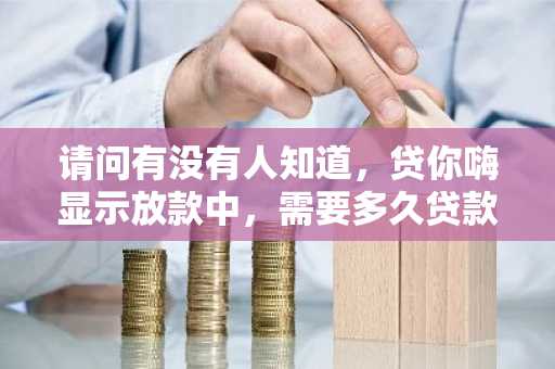 请问有没有人知道，贷你嗨显示放款中，需要多久贷款才能到账呢？