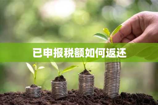 已申报税额如何返还