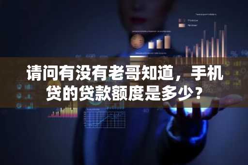 请问有没有老哥知道，手机贷的贷款额度是多少？