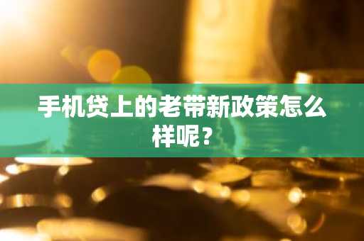 手机贷上的老带新政策怎么样呢？
