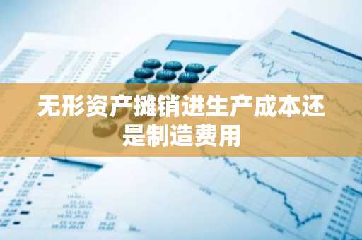 无形资产摊销进生产成本还是制造费用