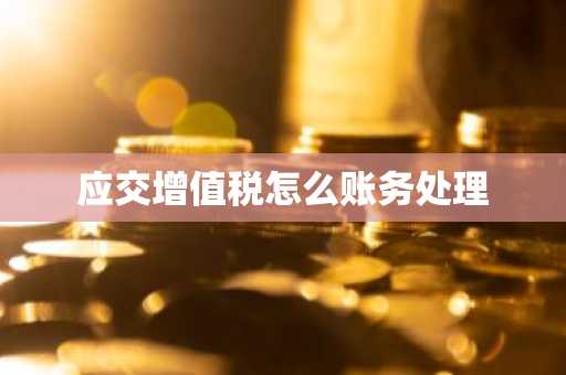 应交增值税怎么账务处理