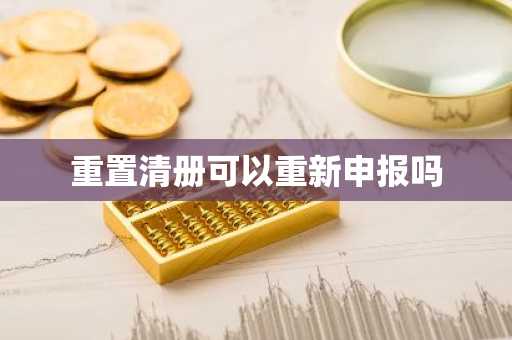 重置清册可以重新申报吗