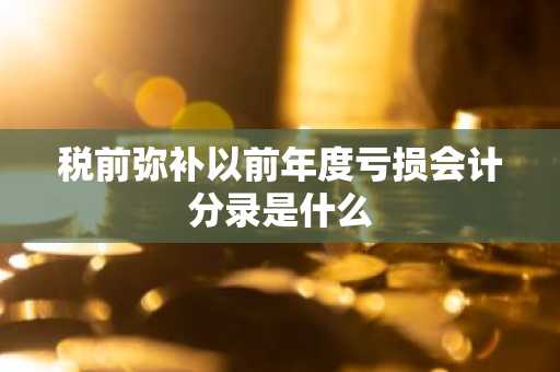 税前弥补以前年度亏损会计分录是什么