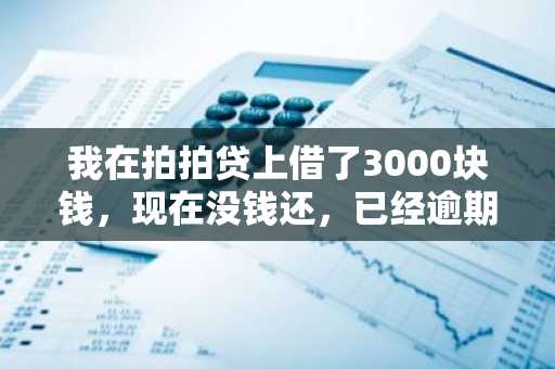 我在拍拍贷上借了3000块钱，现在没钱还，已经逾期一个多月了，拍拍贷给我发了律师函我该怎么办？